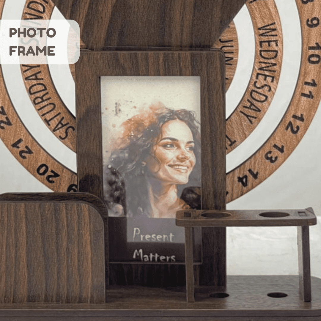 1779692084_Lifetime Calendar with Photo Frame Desk Organizer- 2